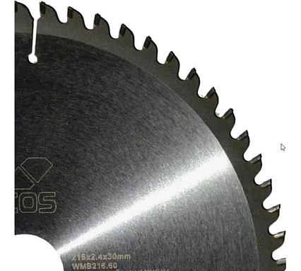 Диск пильный по цветным металлам и ламинату (216x30 мм; Z60) KEOS WMB216.60