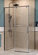 Душевой уголок BelBagno SOFT_CLOSE-1-AH-1-110/100-C-GM 110x100 прозрачный, оружейная сталь