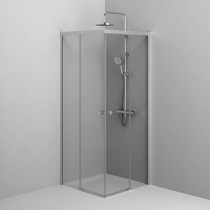 Душевой уголок Am.Pm X-Joy W94G-403-8080-МТ1К 80x80 прозрачный, хром матовый