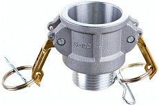 Камлок соединение типа B (1&quot;; розетка; наружная резьба BSP; алюминий) TITAN LOCK TL100BAL