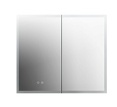 Зеркальный шкаф Aquatek 80x70 см с подсветкой, антипар, хром AQ7803B-MLC