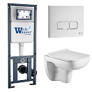 Комплект Weltwasser 10000010730 унитаз Kehlbach 004 GL-WT + инсталляция Marberg 410 + кнопка Mar 410 SE GL-WT