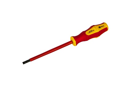 Отвертка диэлектрическая Ultra Grip SL 5,5 х 125 мм CR-V КОБАЛЬТ 646-454