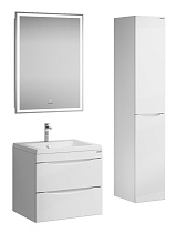 Мебель для ванной Grossman Виста 58 см белый глянец