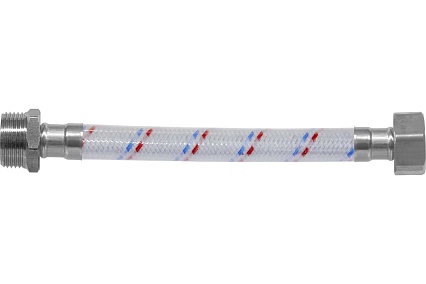 Гибкая подводка для воды ЦС ГИГАНТ 17 нейлон 3/4”Г х 3/4Ш L-120 см, штука ГП002423