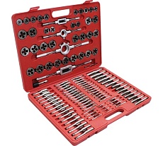 Набор метчиков и плашек Optimus М2-М18, метрическая резьба, 110 предметов OPT-MTDS110