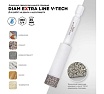 Сверло алмазное 10x35 мм, 1/4 HEX-E Extra Line V-TECH (в.спекание) Diam 320327