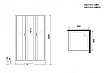Душевая кабина Niagara Classic NG 1101-14BKG 90x90 стекло матовое, без крыши, гидромассаж