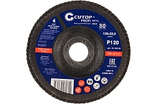 Круг лепестковый торцевой Profi 80 лепестков (125х22,2 мм; Р120) CUTOP 70-125120