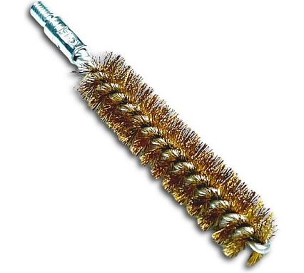 Щетка ерш Lessmann 18х80х115 мм, М6, латунь 0.15 мм 500718