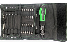 Рукоятка со сменными наконечниками HAUPA FlexBAG с трещоточным механизмом, 50 шт 104020-1