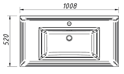 Раковина Caprigo UV-100 100 см