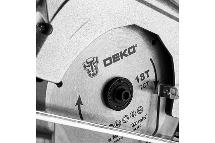 Циркулярная аккумуляторная пила Deko DKCS20 Laser 20В 165мм 1х2.0Ач 063-4205