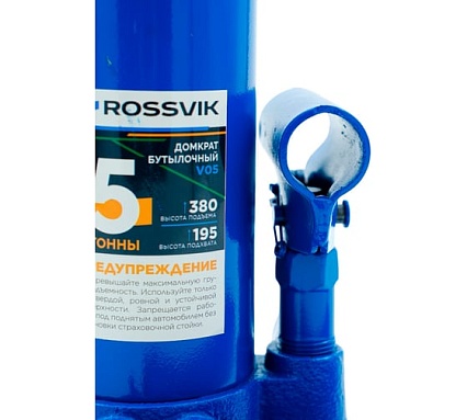 Домкрат бутылочный Rossvik г/п 10,0т V10