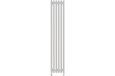 Вертикальный стальной радиатор GUARDO Retta 6P 2000x380 мм, 8 секций, S=22м², нижнее по краям подключение 6P-2000-08 BK-GOR R9016(M)