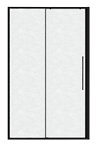 Душевая дверь Niagara Nova 130x195 шиншилла, черный матовый NG-84-L13CHB