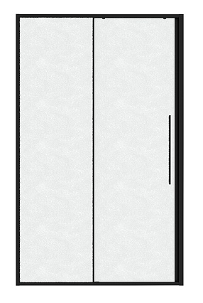 Душевая дверь Niagara Nova 130x195 шиншилла, черный матовый NG-84-L13CHB