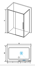 Душевой уголок RGW Stilvol SV-42 130x80 хром, прозрачное