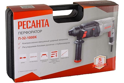 Перфоратор Ресанта П-32-1000К 75/3/3