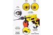Ударная электрическая дрель WMC TOOLS с аксессуарами WMC-Z1J-DH31-13(51351)