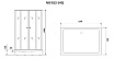 Душевой уголок Niagara Eco NG- 012-14Q 120x80 матовый, с поддоном