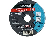 Круг отрезной Flexrapid (для нержавеющей стали, 125x22.2) Metabo 616182000