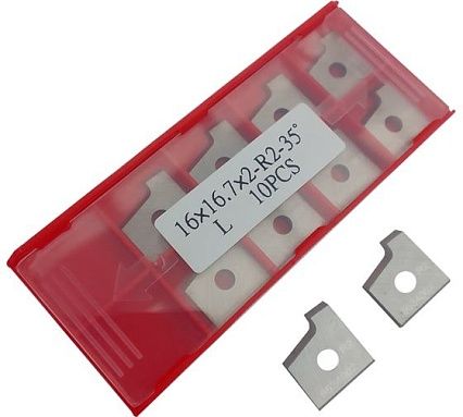 Нож профильный сменный квадратный FHONK 16x16.7x2-R2 HW L (упаковка 10шт) 9534002R2-10