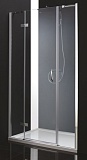 Душевая дверь Cezares BERGAMO-W-B-13-60+60/30-C-Cr-L 150x195, прозрачная, L