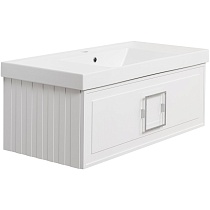 Мебель для ванной La Fenice Cubo 100 см белый матовый