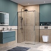 Душевой уголок BelBagno SOFT_CLOSE-1-AH-1-110/90-C-GM 110x90 прозрачный, оружейная сталь