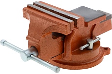 Слесарные поворотные тиски 125 мм с наковальней Sparta 186255