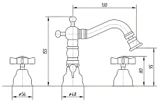 Смеситель для биде Migliore Princeton ML.PRN-825.CR хром