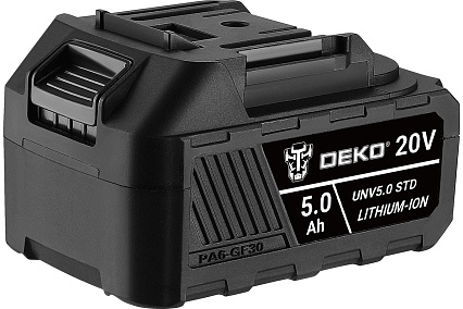 Аккумулятор Deko UNV5.0 STD, Li-ion, 20В, 5.0Аxч 063-4495