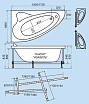 Акриловая ванна Тритон Изабель 170х100 L/R