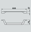 Вешалка для полотенец Art&Max Gina AM-G-2736 хром, 60 см