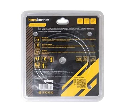 Диск пильный 190х30/20 мм, 48Z Hanskonner H9022-190-30/20-48