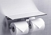 Держатель туалетной бумаги Rush Edge ED77142B с полкой, хром
