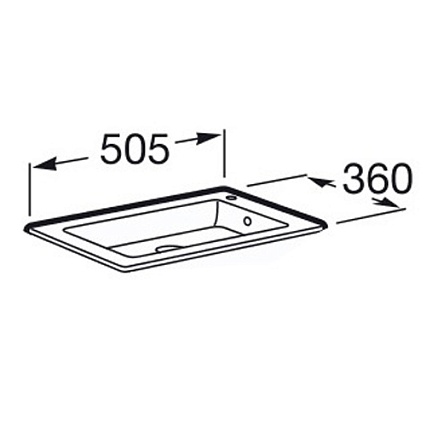 Раковина Roca Debba Unik 50x36 32799J00Y