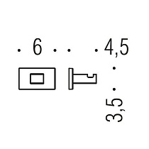 Крючок Colombo Look BLC27.HPS1 нержавеющая сталь