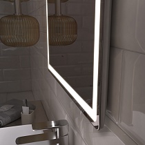 Зеркало Vigo Geometry Comfort 80 см с подсветкой, антипар