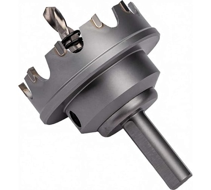 Коронка по металлу HM (52х12 мм; хвостовик 10 мм; комплект) D.BOR HS-HM-12-052-T