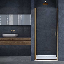 Душевая дверь Vincea Alpha VDP-3AL800CLG 80x195 брашированное золото, прозрачная