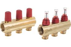 Коллекторы Danfoss FHF-3F с расходомерами для 3 контура 088U0523