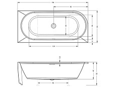 Акриловая ванна Riho Desire Corner 184x84 см L белый матовый