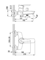 Смеситель для ванны Lemark Mars LM3502C