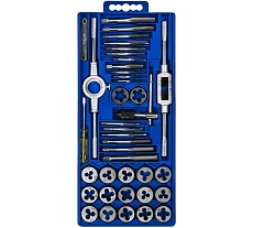 Набор метрических метчиков и плашек КОБАЛЬТ 40 предметов, кейс 920-162