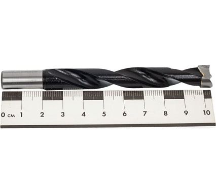 Сверло присадочное усиленное "глухое" (12x105 мм; S=10x20 мм; RH) ROTIS 412.12105R