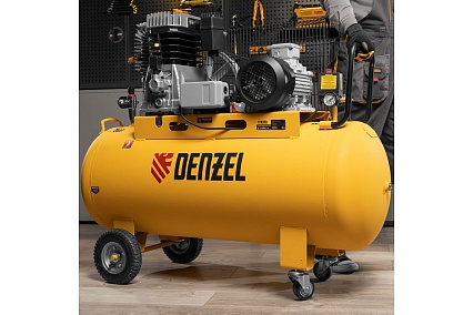 Воздушный компрессор Denzel BCI4000-T/200, ременной привод 4,0 кВт, 200 литров, 690 л/мин 58124