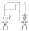 Смеситель для кухни D&K Rhein Marx DA1391601 с подключением к фильтру, хром
