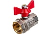 Шаровой кран Valtec Base рукоятка бабочка 1/2" внутренняя-внутренняя VT.217.N.04
